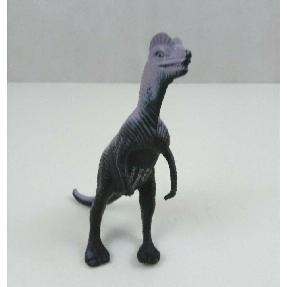 Megatoys Dilophosaurus Dinosaur Purple 5" Tall Vinyl Figure Rare